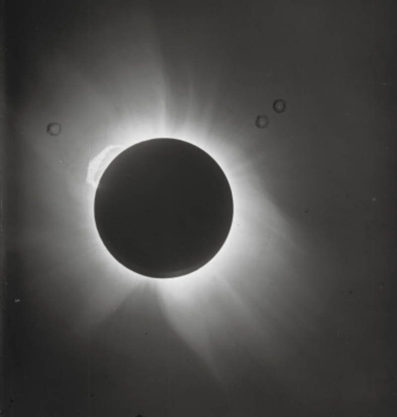 Eclipse 1919 with stars