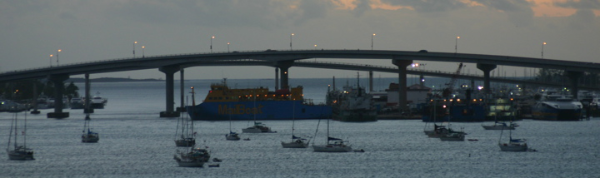 Bridge and piers