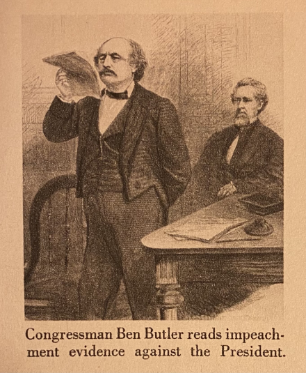 Congressman Ben Butler reads impeachment evidence