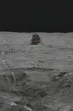 Lunar lander on Moon
