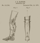Hanger artificial leg patent