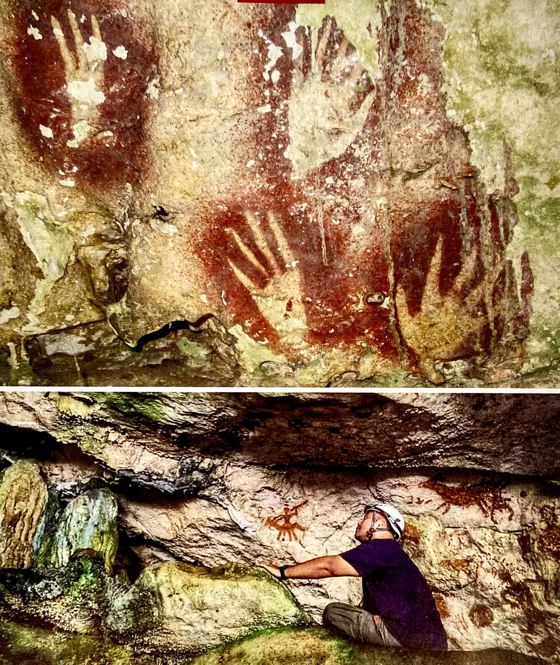 Cave hand art