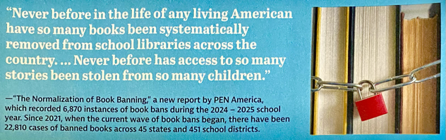 Rise in school censorship during 2024-2025