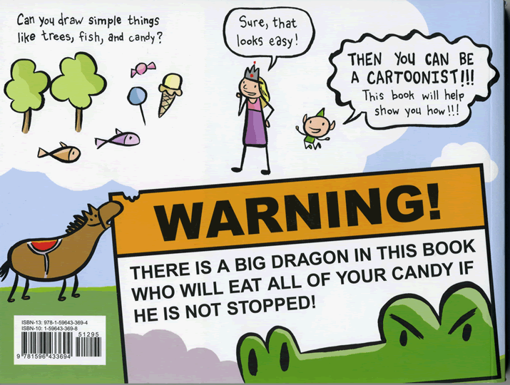 Adventures Cartooning Book Cover Bavck