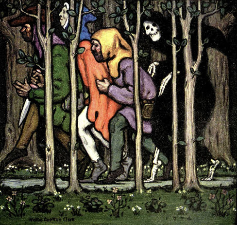 Three Young Men and Death