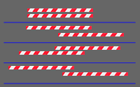 Straws in positions
