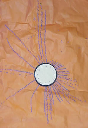 Clock with dots for minutes