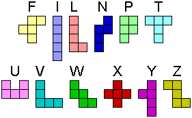 pentomino pieces