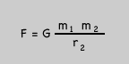 Gravitational force equation